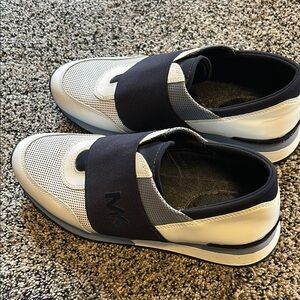 Michael Kors Women’s White and Navy Sneakers